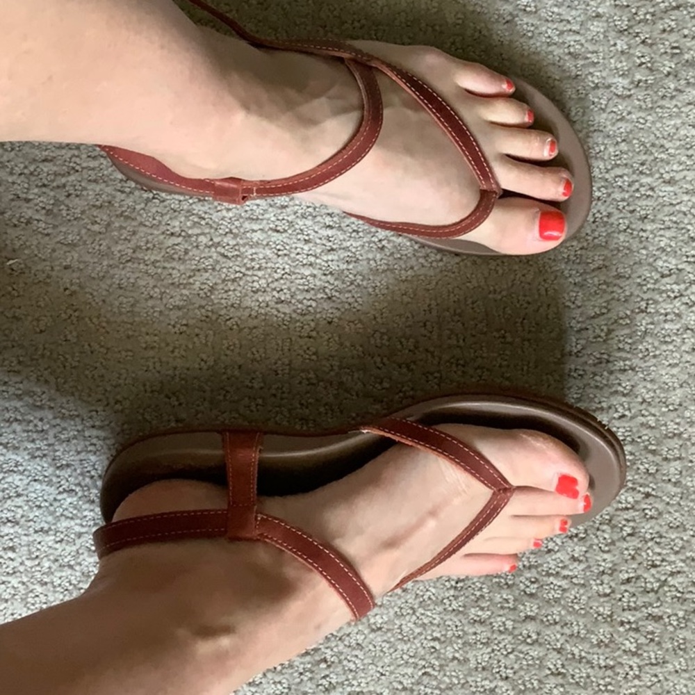 Chaco Rowan Leather Sandals Women's Size 7